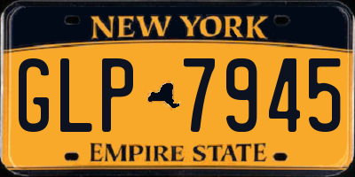 NY license plate GLP7945