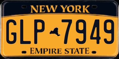 NY license plate GLP7949