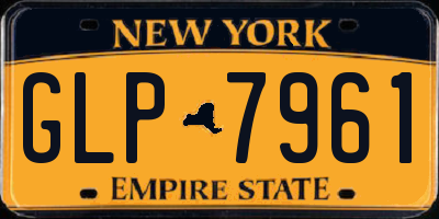NY license plate GLP7961