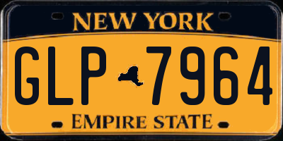 NY license plate GLP7964