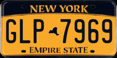 NY license plate GLP7969