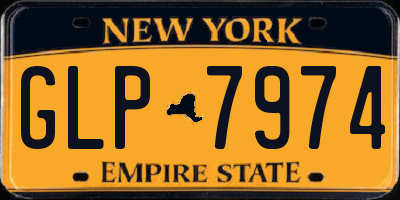 NY license plate GLP7974