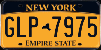 NY license plate GLP7975