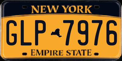 NY license plate GLP7976