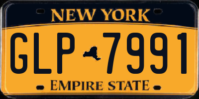 NY license plate GLP7991