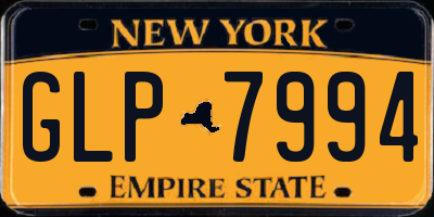 NY license plate GLP7994