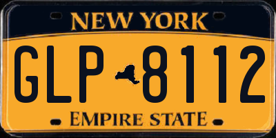 NY license plate GLP8112
