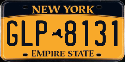 NY license plate GLP8131
