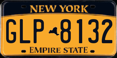 NY license plate GLP8132