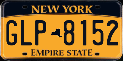 NY license plate GLP8152