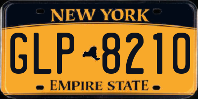 NY license plate GLP8210