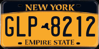 NY license plate GLP8212