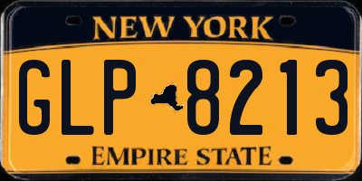 NY license plate GLP8213