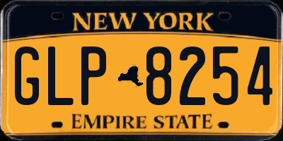 NY license plate GLP8254
