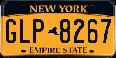 NY license plate GLP8267