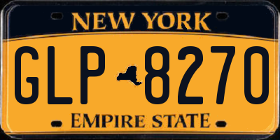 NY license plate GLP8270