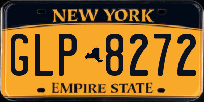 NY license plate GLP8272