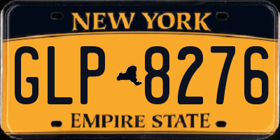 NY license plate GLP8276