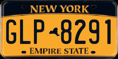 NY license plate GLP8291