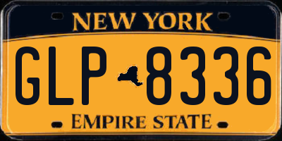 NY license plate GLP8336