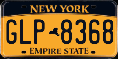 NY license plate GLP8368