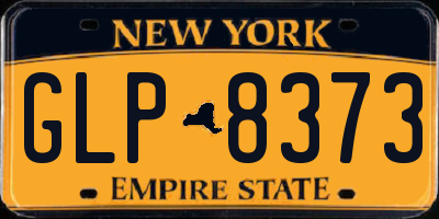 NY license plate GLP8373