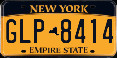 NY license plate GLP8414