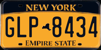 NY license plate GLP8434
