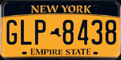 NY license plate GLP8438