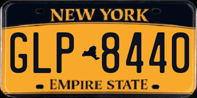 NY license plate GLP8440