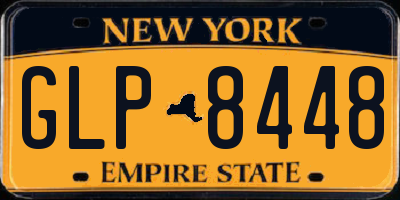 NY license plate GLP8448