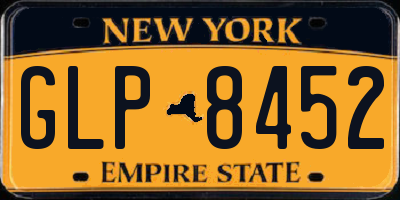 NY license plate GLP8452