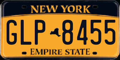 NY license plate GLP8455