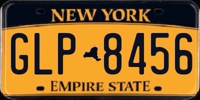 NY license plate GLP8456