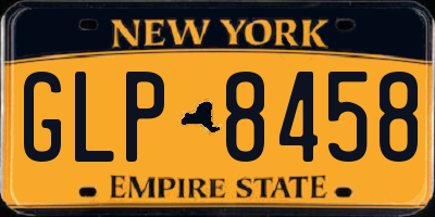NY license plate GLP8458