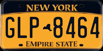 NY license plate GLP8464