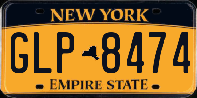 NY license plate GLP8474