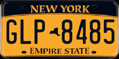 NY license plate GLP8485