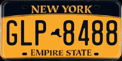 NY license plate GLP8488