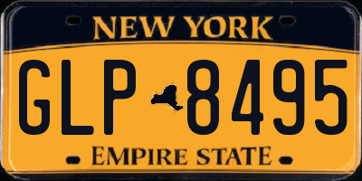 NY license plate GLP8495