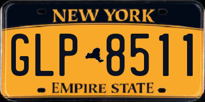 NY license plate GLP8511