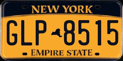 NY license plate GLP8515