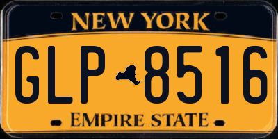 NY license plate GLP8516