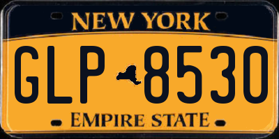 NY license plate GLP8530