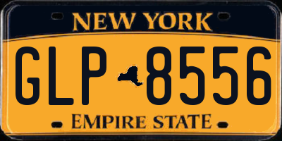 NY license plate GLP8556
