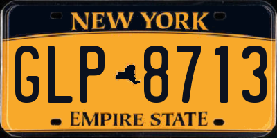 NY license plate GLP8713
