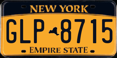 NY license plate GLP8715