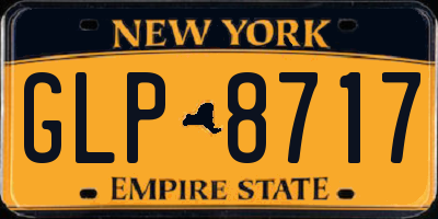 NY license plate GLP8717
