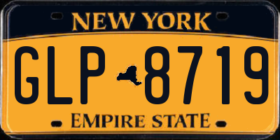 NY license plate GLP8719