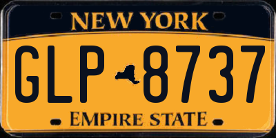 NY license plate GLP8737